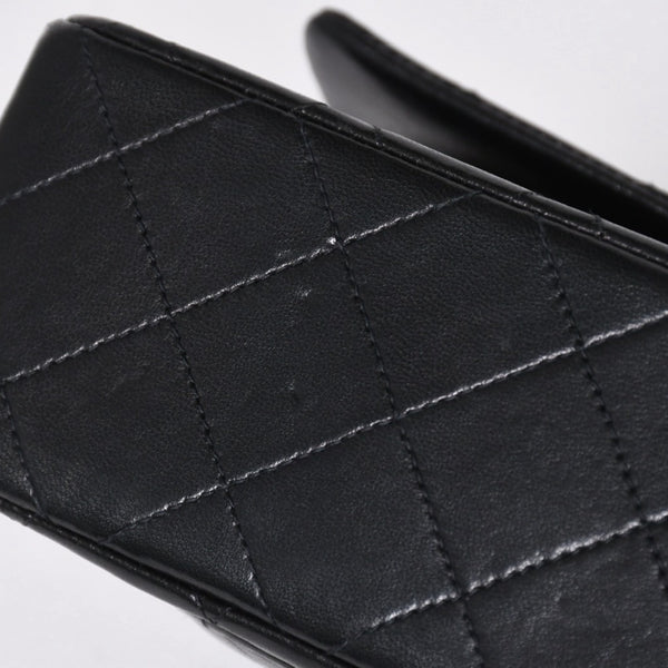 極美品 CHANEL シャネル ショルダーバッグ クラシックフラップ スモールチェーン 2番台 ブラック ゴールド金具 ココマーク 中古 4a009167