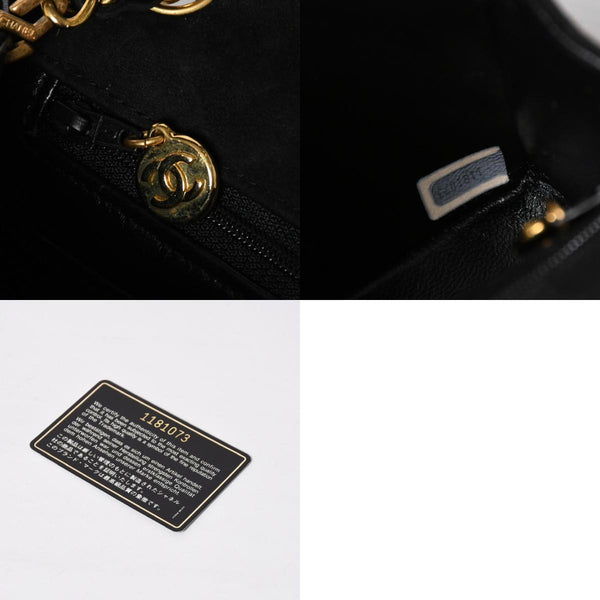 極美品 CHANEL シャネル MINI SQUARE 17 ミニスクエア 17 CHAIN SHOULDER BAG チェーンショルダーバッグ ブラック スウェード ゴールド金具 1番台 中古 4a009152