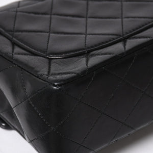 極美品 CHANEL シャネル ミニマトラッセ17 Sフラップ Sチェーンショルダーバッグ 1番台 ココマーク ラムスキン ブラック 中古 4a009174