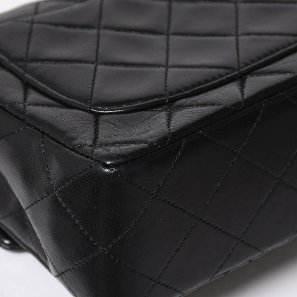 極美品 CHANEL シャネル ミニマトラッセ17 Sフラップ Sチェーンショルダーバッグ 1番台 ココマーク ラムスキン ブラック 中古 4a009174