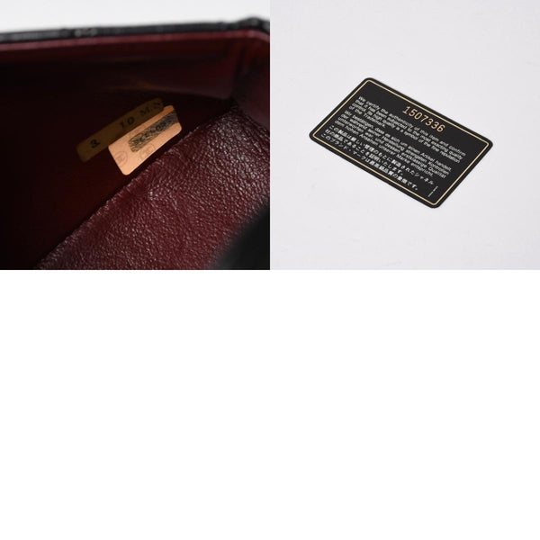 極美品 CHANEL シャネル ミニマトラッセ17 Sフラップ Sチェーンショルダーバッグ 1番台 ココマーク ラムスキン ブラック 中古 4a009174