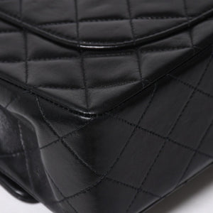 極美品 CHANEL シャネル ショルダーバッグ クラシックフラップ スモールチェーン 2番台 ブラック ゴールド金具 ココマーク 中古 4a009167