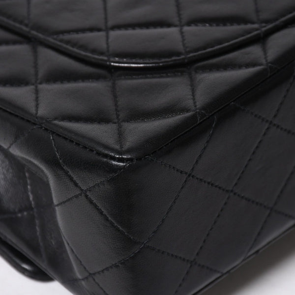極美品 CHANEL シャネル ショルダーバッグ クラシックフラップ スモールチェーン 2番台 ブラック ゴールド金具 ココマーク 中古 4a009167
