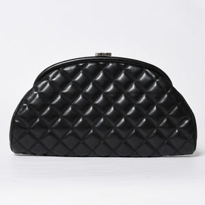 極美品 CHANEL シャネル タイムレス クラシック クラッチバッグ 14番台 ココマーク ラムスキン マトラッセ シルバー金具 中古 4a009241