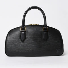 極美品 LOUIS VUITTON ルイヴィトン ジャスミン ハンドバッグ M52782 エピレザー ブラック ゴールド金具 中古 4a009082