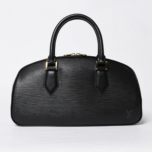 極美品 LOUIS VUITTON ルイヴィトン ジャスミン ハンドバッグ M52782 エピレザー ブラック ゴールド金具 中古 4a009082
