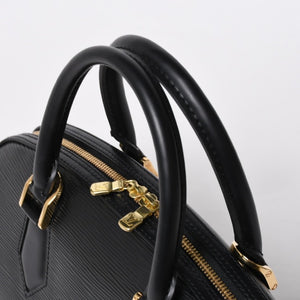 極美品 LOUIS VUITTON ルイヴィトン ジャスミン ハンドバッグ M52782 エピレザー ブラック ゴールド金具 中古 4a009082