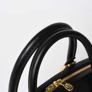 極美品 LOUIS VUITTON ルイヴィトン ジャスミン ハンドバッグ M52782 エピレザー ブラック ゴールド金具 中古 4a009082