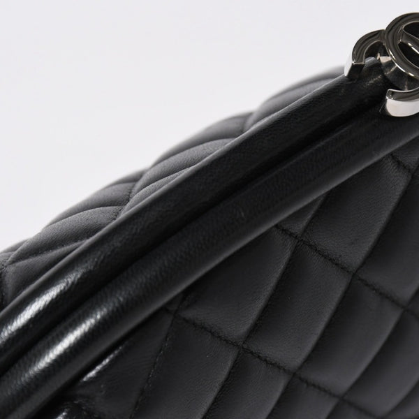 極美品 CHANEL シャネル タイムレス クラシック クラッチバッグ 14番台 ココマーク ラムスキン マトラッセ シルバー金具 中古 4a009241