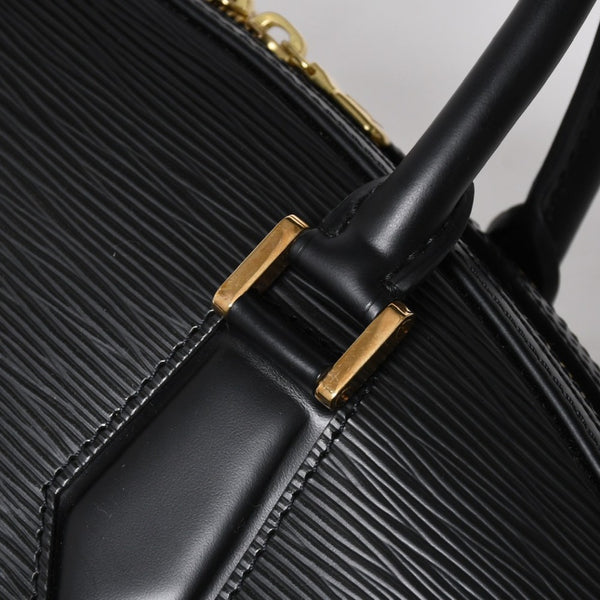 極美品 LOUIS VUITTON ルイヴィトン ジャスミン ハンドバッグ M52782 エピレザー ブラック ゴールド金具 中古 4a009082