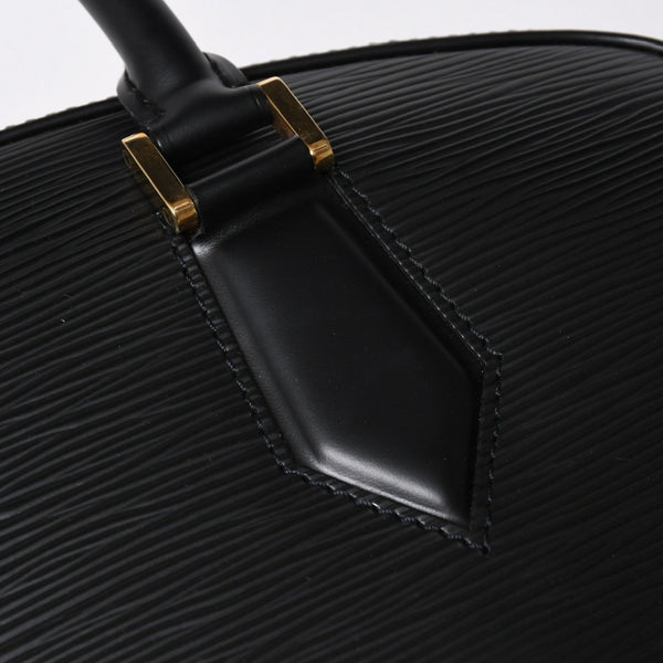 極美品 LOUIS VUITTON ルイヴィトン ジャスミン ハンドバッグ M52782 エピレザー ブラック ゴールド金具 中古 4a009082