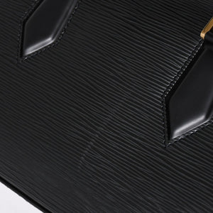 極美品 LOUIS VUITTON ルイヴィトン ジャスミン ハンドバッグ M52782 エピレザー ブラック ゴールド金具 中古 4a009082