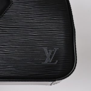 極美品 LOUIS VUITTON ルイヴィトン ジャスミン ハンドバッグ M52782 エピレザー ブラック ゴールド金具 中古 4a009082