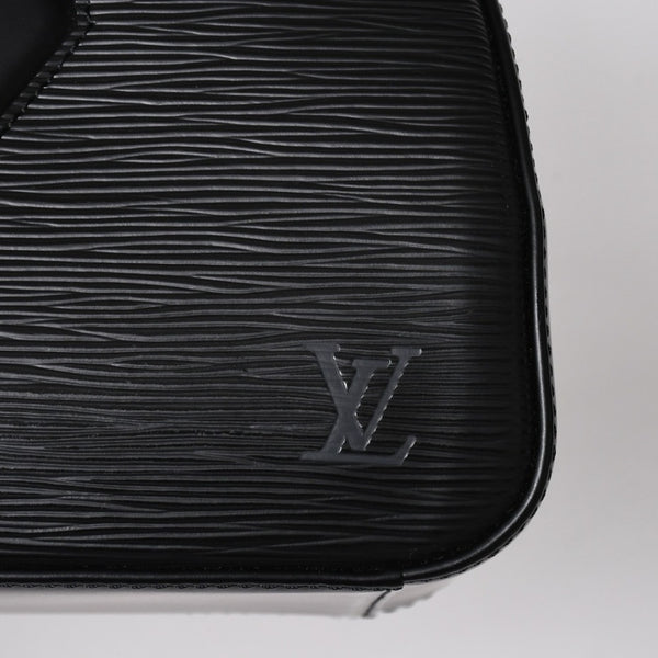 極美品 LOUIS VUITTON ルイヴィトン ジャスミン ハンドバッグ M52782 エピレザー ブラック ゴールド金具 中古 4a009082