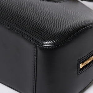 極美品 LOUIS VUITTON ルイヴィトン ジャスミン ハンドバッグ M52782 エピレザー ブラック ゴールド金具 中古 4a009082