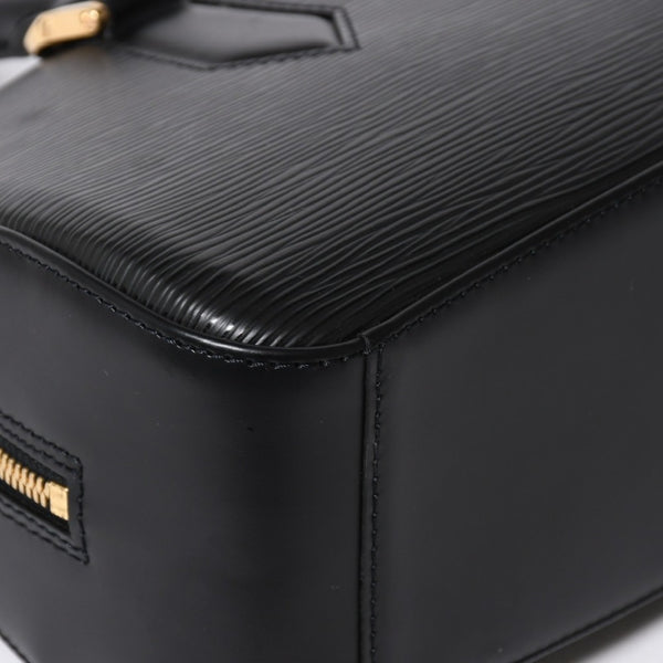 極美品 LOUIS VUITTON ルイヴィトン ジャスミン ハンドバッグ M52782 エピレザー ブラック ゴールド金具 中古 4a009082