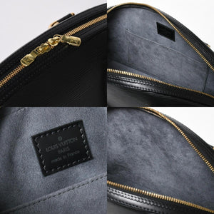 極美品 LOUIS VUITTON ルイヴィトン ジャスミン ハンドバッグ M52782 エピレザー ブラック ゴールド金具 中古 4a009082