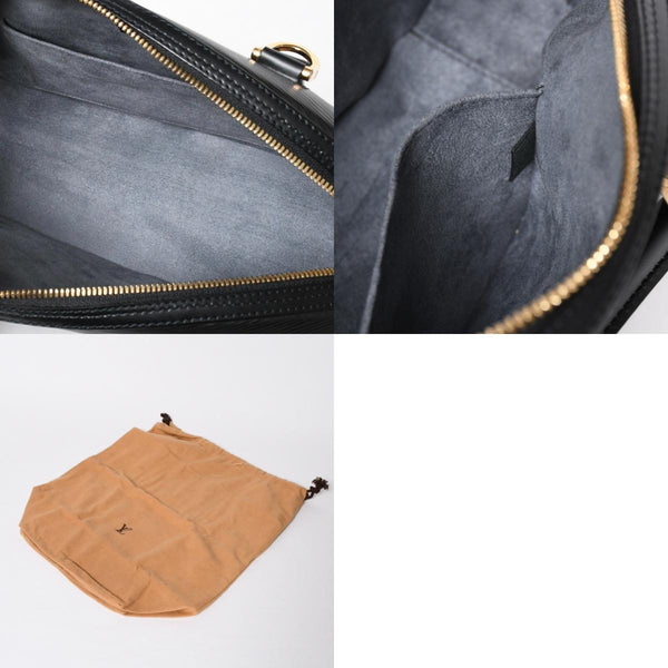 極美品 LOUIS VUITTON ルイヴィトン ジャスミン ハンドバッグ M52782 エピレザー ブラック ゴールド金具 中古 4a009082