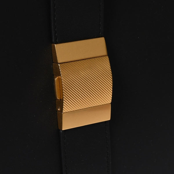新品同様 BOTTEGAVENETA ボッテガヴェネタ マリー ショルダーバッグ レザー ブラック ゴールド金具 中古 4a007870
