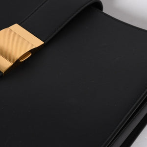 新品同様 BOTTEGAVENETA ボッテガヴェネタ マリー ショルダーバッグ レザー ブラック ゴールド金具 中古 4a007870
