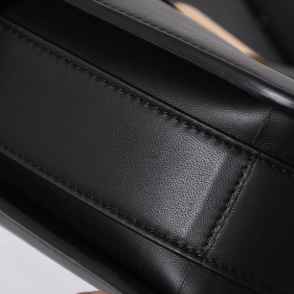 新品同様 BOTTEGAVENETA ボッテガヴェネタ マリー ショルダーバッグ レザー ブラック ゴールド金具 中古 4a007870
