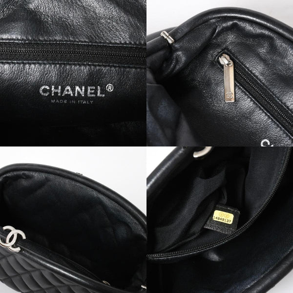 極美品 CHANEL シャネル タイムレス クラシック クラッチバッグ 14番台 ココマーク ラムスキン マトラッセ シルバー金具 中古 4a009241