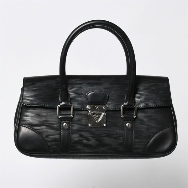 極美品 LOUIS VUITTON ルイ ヴィトン エピ ハンドバッグ セギュールPM M58822 ブラック シルバー金具 中古 4a009083