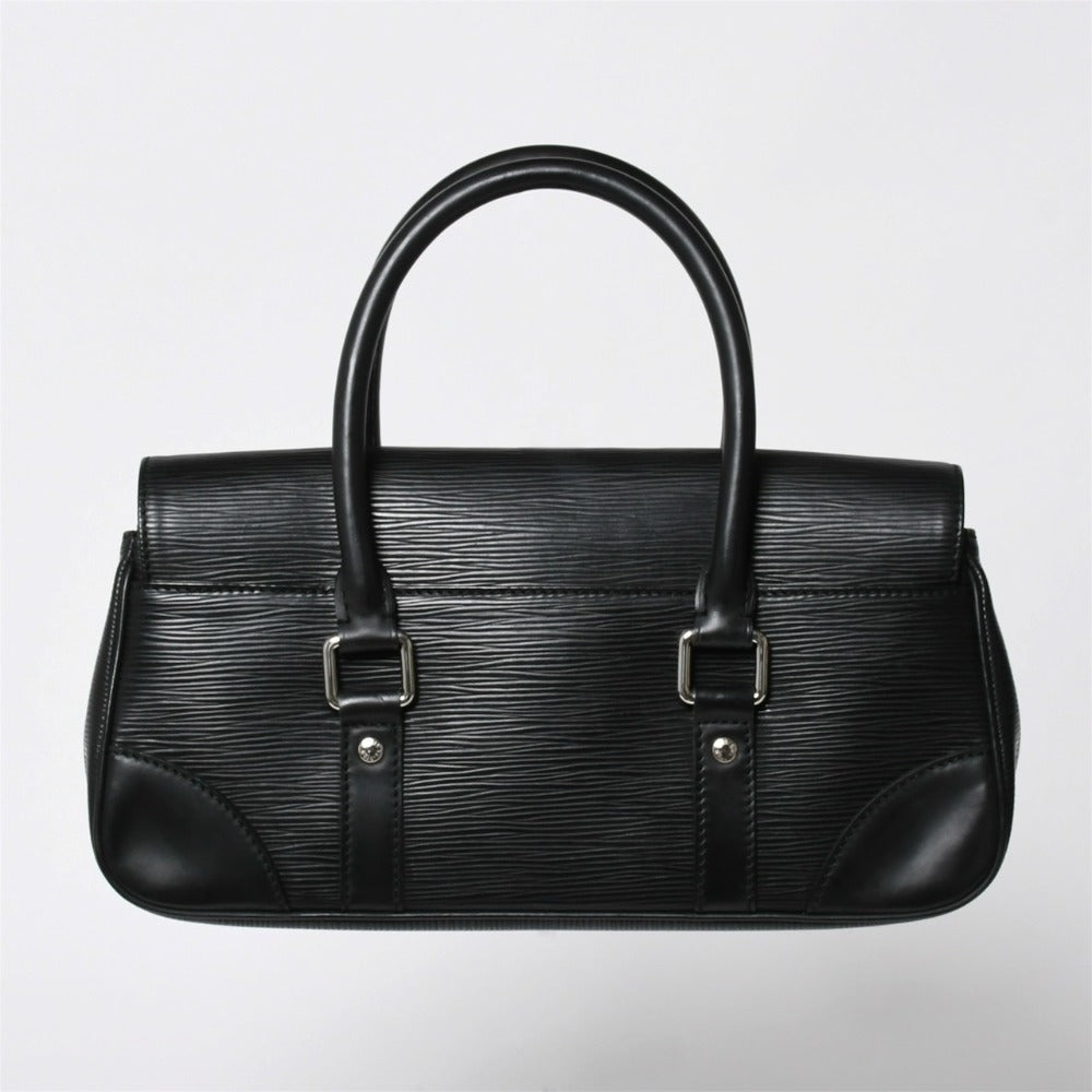 極美品 LOUIS VUITTON ルイ ヴィトン エピ ハンドバッグ セギュールPM M58822 ブラック シルバー金具 中古 4a009083
