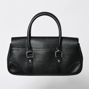 極美品 LOUIS VUITTON ルイ ヴィトン エピ ハンドバッグ セギュールPM M58822 ブラック シルバー金具 中古 4a009083