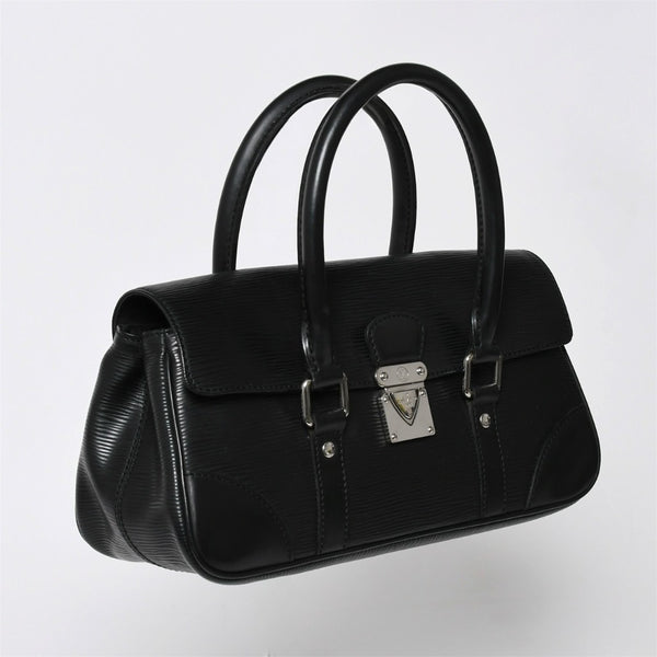 極美品 LOUIS VUITTON ルイ ヴィトン エピ ハンドバッグ セギュールPM M58822 ブラック シルバー金具 中古 4a009083
