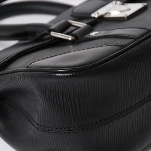 極美品 LOUIS VUITTON ルイ ヴィトン エピ ハンドバッグ セギュールPM M58822 ブラック シルバー金具 中古 4a009083