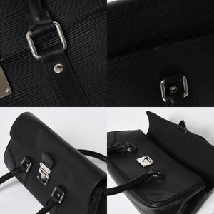 極美品 LOUIS VUITTON ルイ ヴィトン エピ ハンドバッグ セギュールPM M58822 ブラック シルバー金具 中古 4a009083