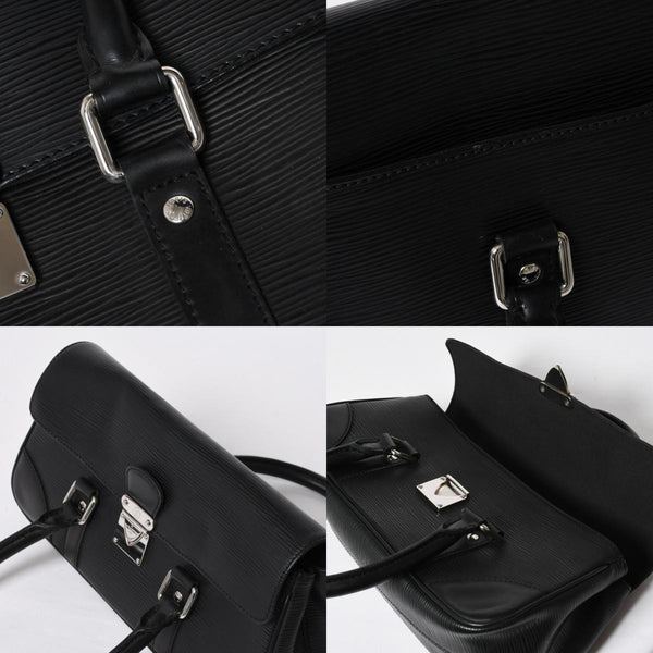 極美品 LOUIS VUITTON ルイ ヴィトン エピ ハンドバッグ セギュールPM M58822 ブラック シルバー金具 中古 4a009083