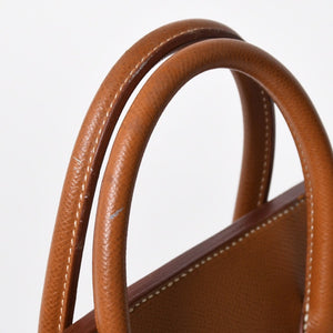 極美品 HERMES エルメス オータクロア32 ハンドバッグ 〇X刻印 ゴールド クシュベル ゴールド金具 内縫い 中古 4a009266