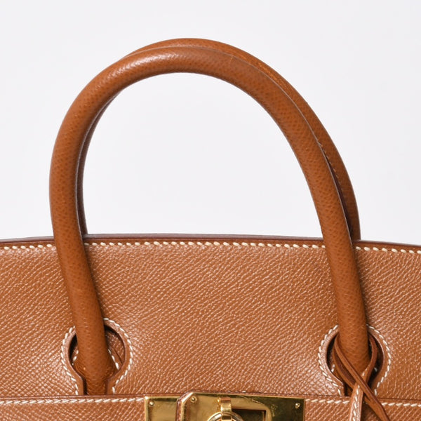 極美品 HERMES エルメス オータクロア32 ハンドバッグ 〇X刻印 ゴールド クシュベル ゴールド金具 内縫い 中古 4a009266