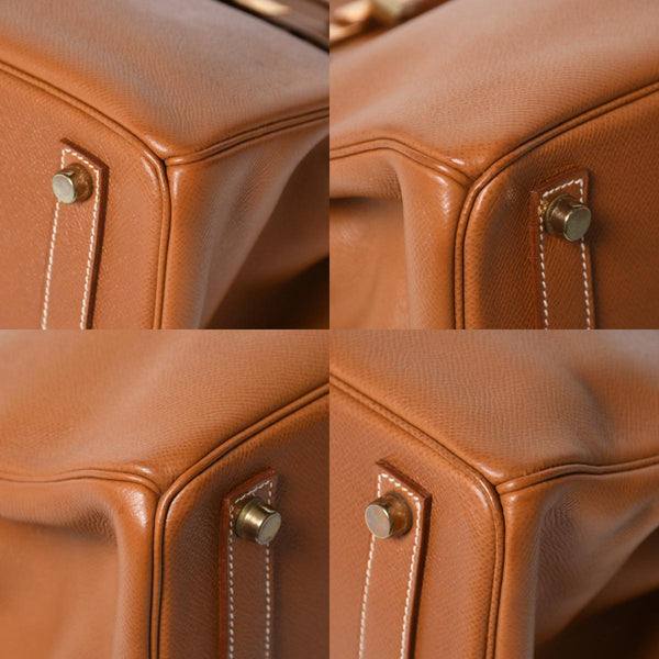 極美品 HERMES エルメス オータクロア32 ハンドバッグ 〇X刻印 ゴールド クシュベル ゴールド金具 内縫い 中古 4a009266