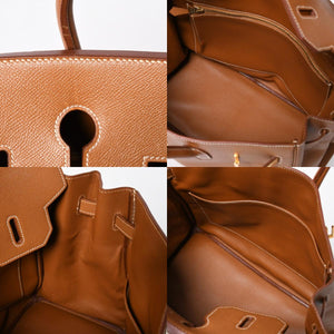 極美品 HERMES エルメス オータクロア32 ハンドバッグ 〇X刻印 ゴールド クシュベル ゴールド金具 内縫い 中古 4a009266