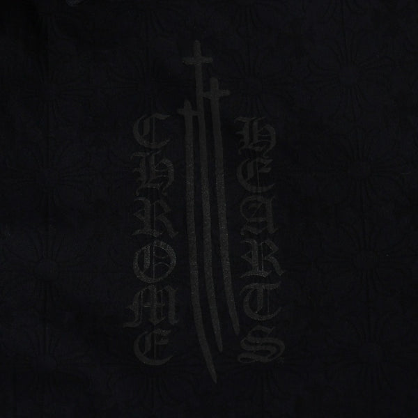 新品未使用 CHROME HEARTS クロムハーツ JKT M RIGGINS FBRC コーチジャケット サイズL CHアイチャート クロスボール ブラック 中古 4a009143