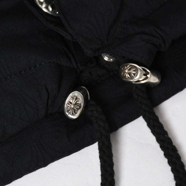 新品未使用 CHROME HEARTS クロムハーツ JKT M RIGGINS FBRC コーチジャケット サイズL CHアイチャート クロスボール ブラック 中古 4a009143