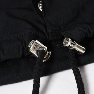 新品未使用 CHROME HEARTS クロムハーツ JKT M RIGGINS FBRC コーチジャケット サイズL CHアイチャート クロスボール ブラック 中古 4a009143