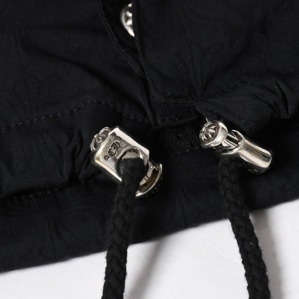 新品未使用 CHROME HEARTS クロムハーツ JKT M RIGGINS FBRC コーチジャケット サイズL CHアイチャート クロスボール ブラック 中古 4a009143