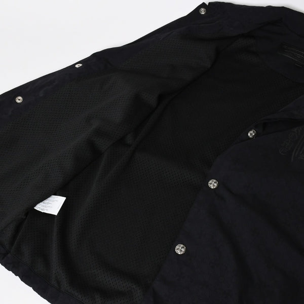 新品未使用 CHROME HEARTS クロムハーツ JKT M RIGGINS FBRC コーチジャケット サイズL CHアイチャート クロスボール ブラック 中古 4a009143