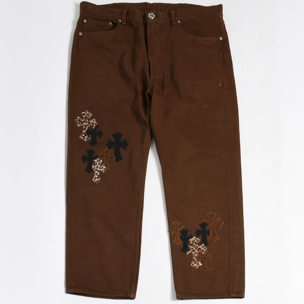 極美品 CHROME HEARTS クロムハーツ Levi's 501xx リーバイス 501xx セメタリークロスパッチ デニムパンツ サイズ36 26パッチ 中古 4a009340