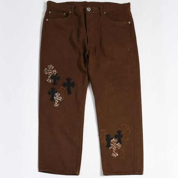 極美品 CHROME HEARTS クロムハーツ Levi's 501xx リーバイス 501xx セメタリークロスパッチ デニムパンツ サイズ36 26パッチ 中古 4a009340