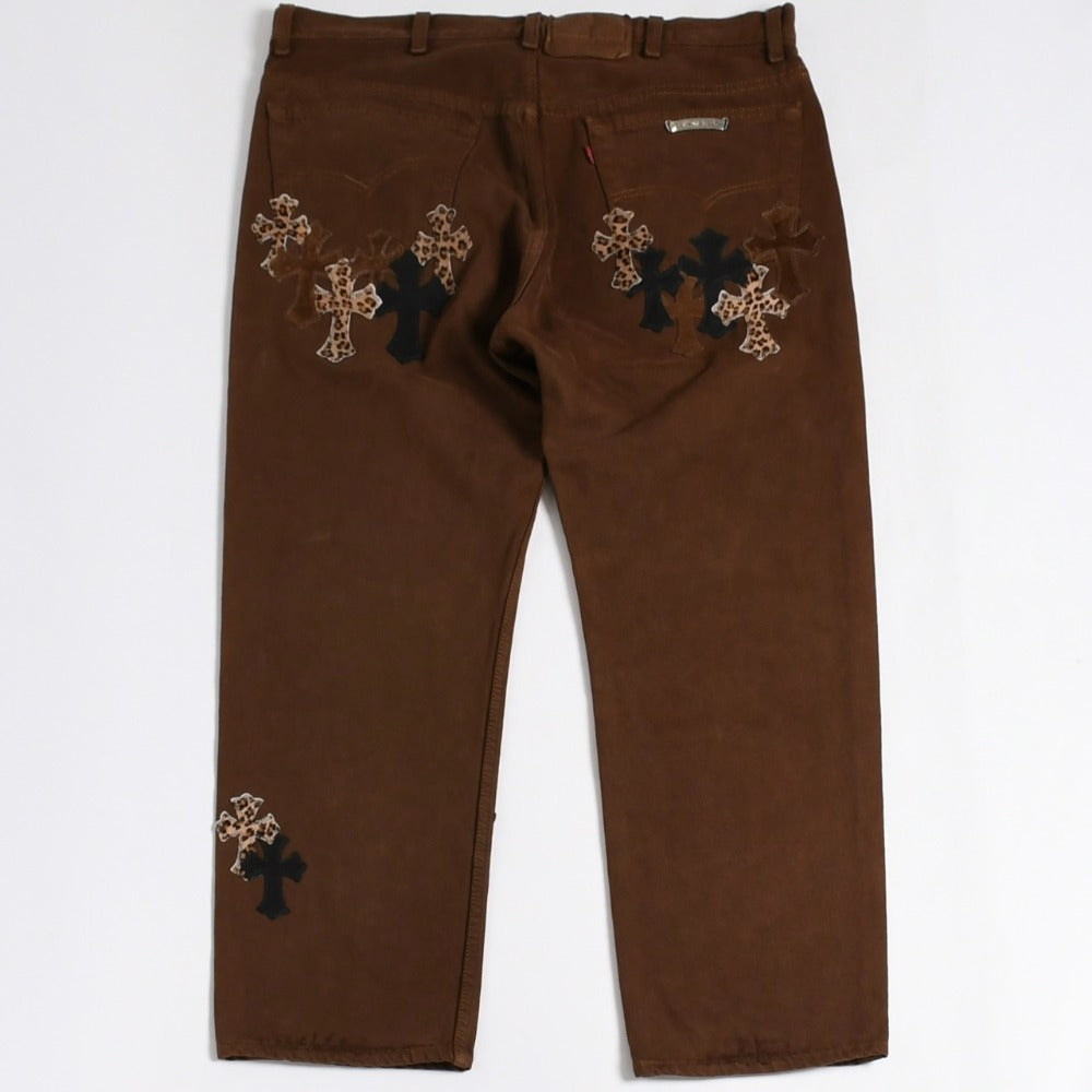 極美品 CHROME HEARTS クロムハーツ Levi's 501xx リーバイス 501xx セメタリークロスパッチ デニムパンツ サイズ36 26パッチ 中古 4a009340