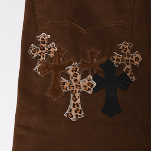 極美品 CHROME HEARTS クロムハーツ Levi's 501xx リーバイス 501xx セメタリークロスパッチ デニムパンツ サイズ36 26パッチ 中古 4a009340