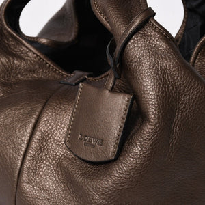 極美品 LOEWE ロエベ カリエGM ハンドバッグ ブラウン ダークブラウン ゴールド金具 レザー 中古 4a009180