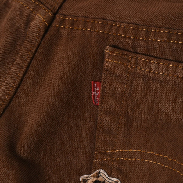 極美品 CHROME HEARTS クロムハーツ Levi's 501xx リーバイス 501xx セメタリークロスパッチ デニムパンツ サイズ36 26パッチ 中古 4a009340