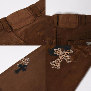 極美品 CHROME HEARTS クロムハーツ Levi's 501xx リーバイス 501xx セメタリークロスパッチ デニムパンツ サイズ36 26パッチ 中古 4a009340
