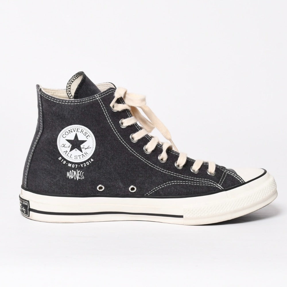 CONVERSE コンバース × MADNESS マッドネス ハイカット スニーカー チャックテイラー グレー ブラック ホワイト サイズ30 美品 中古 4a009257